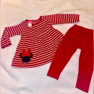 Claire & Charlie Minnie Mouse Tunic and Leggings